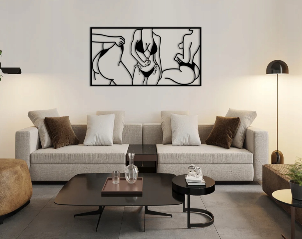 DEKORACJA ścienna Obraz wzór sylwetki kobiet - obrazek 3