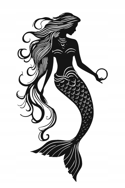 DEKORACJA ścienna Obraz wzór SYRENA