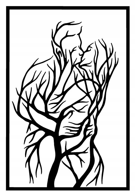 PARA DEKORACJA PANEL ŚCIENNY NAKLEJKA OBRAZ