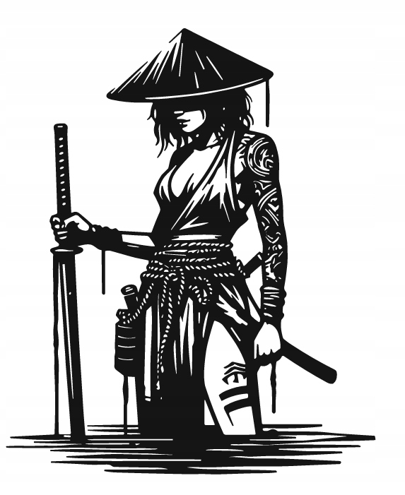 DEKORACJA ścienna Obraz wzór WOJOWNICZKA