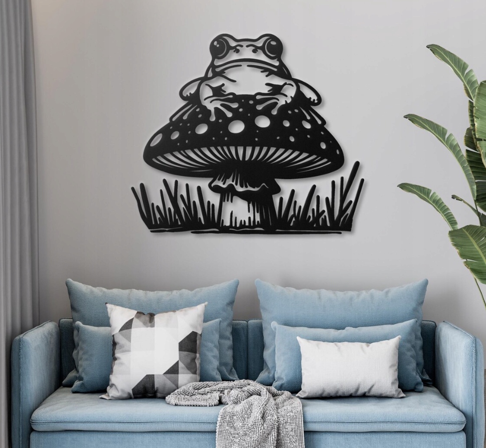 DEKORACJA ścienna Obraz wzór ŻABA NA MUCHOMORZE - obrazek 3