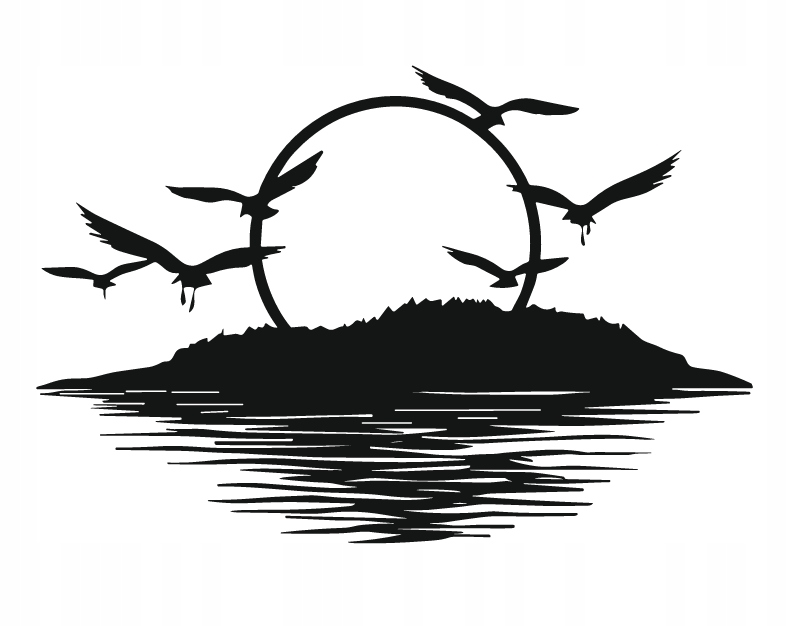 DEKORACJA ścienna Obraz wzór ZACHÓD SŁOŃCA