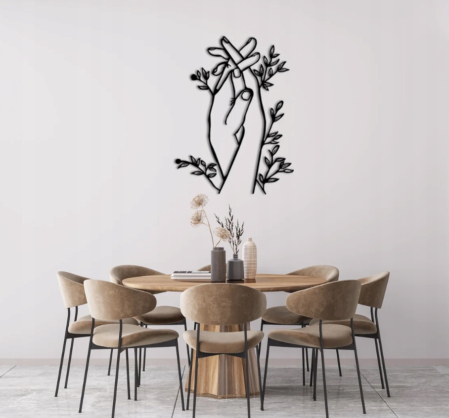 DEKORACJA ścienna Obraz wzór trzymające się dłonie - obrazek 2