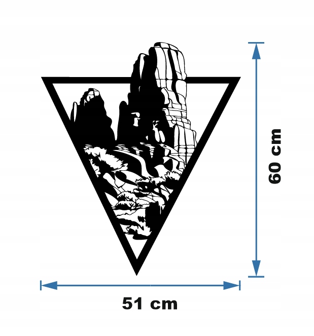 GÓRY DEKORACJA PANEL ŚCIENNY NAKLEJKA OBRAZ - obrazek 4