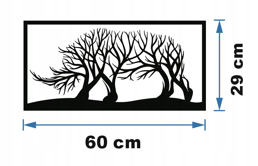 DRZEWA DEKORACJA PANEL ŚCIENNY NAKLEJKA OBRAZ - obrazek 4