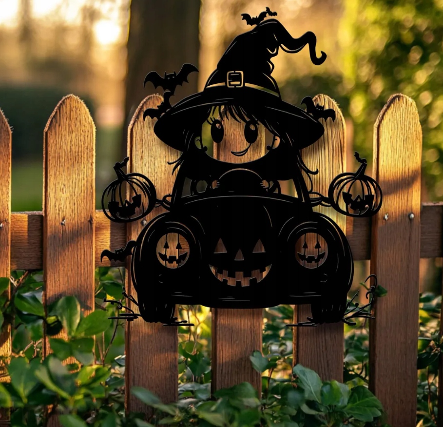 DEKORACJA ścienna Obraz wzór WIEDŹMA HALLOWEEN - obrazek 3