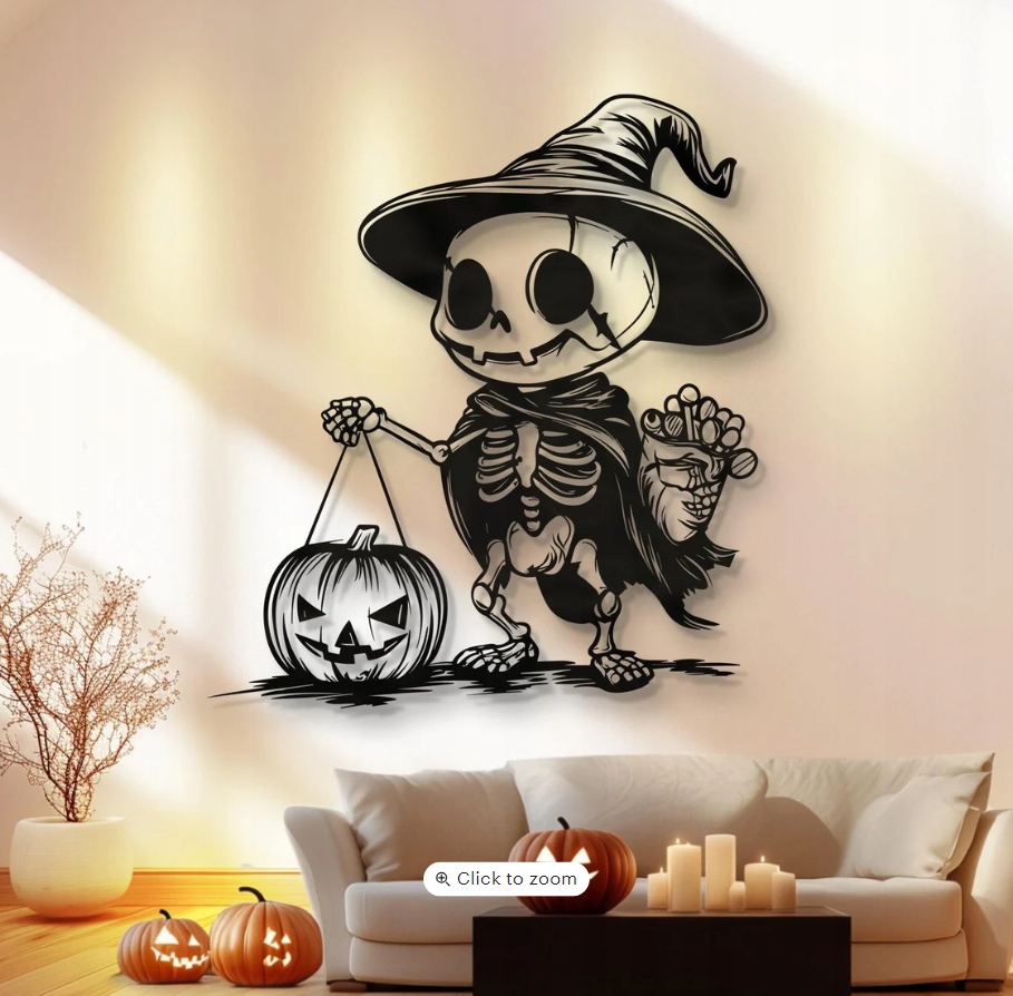 DEKORACJA ścienna Obraz wzór SZKIELET - obrazek 2