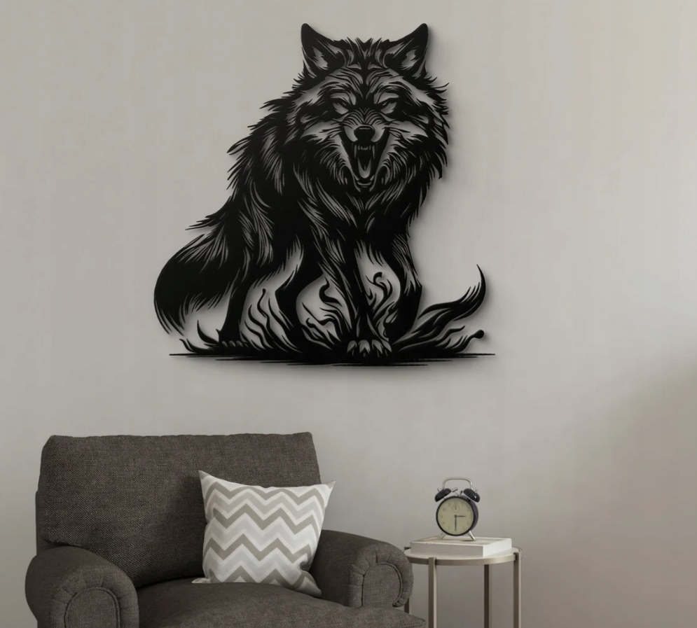 DEKORACJA ścienna Obraz wzór WILK - obrazek 3