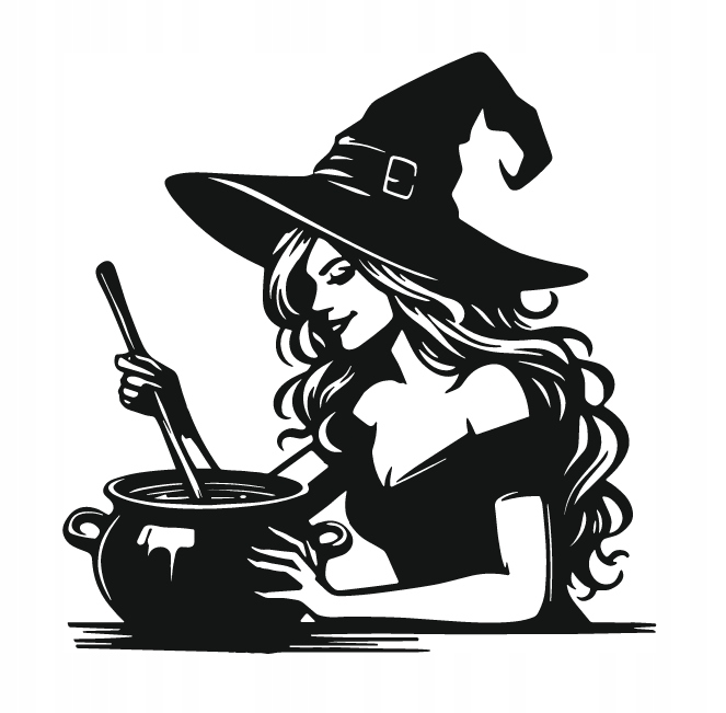 DEKORACJA ścienna Obraz wzór WIEDŹMA