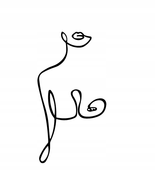 DEKORACJA ścienna Obraz wzór sylwetka kobiety