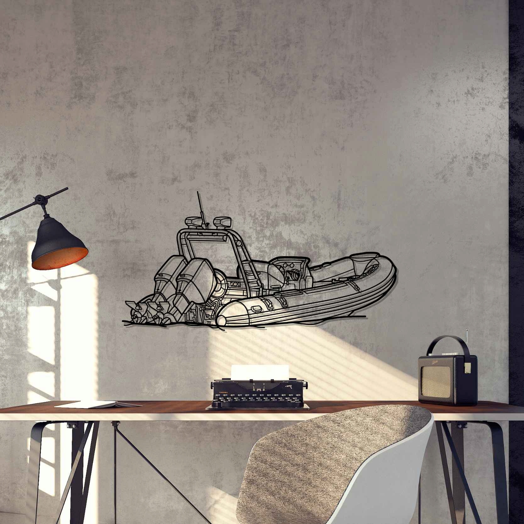 DEKORACJA ścienna Obraz BOAT MODEL RIB 22 ANGLE - obrazek 2