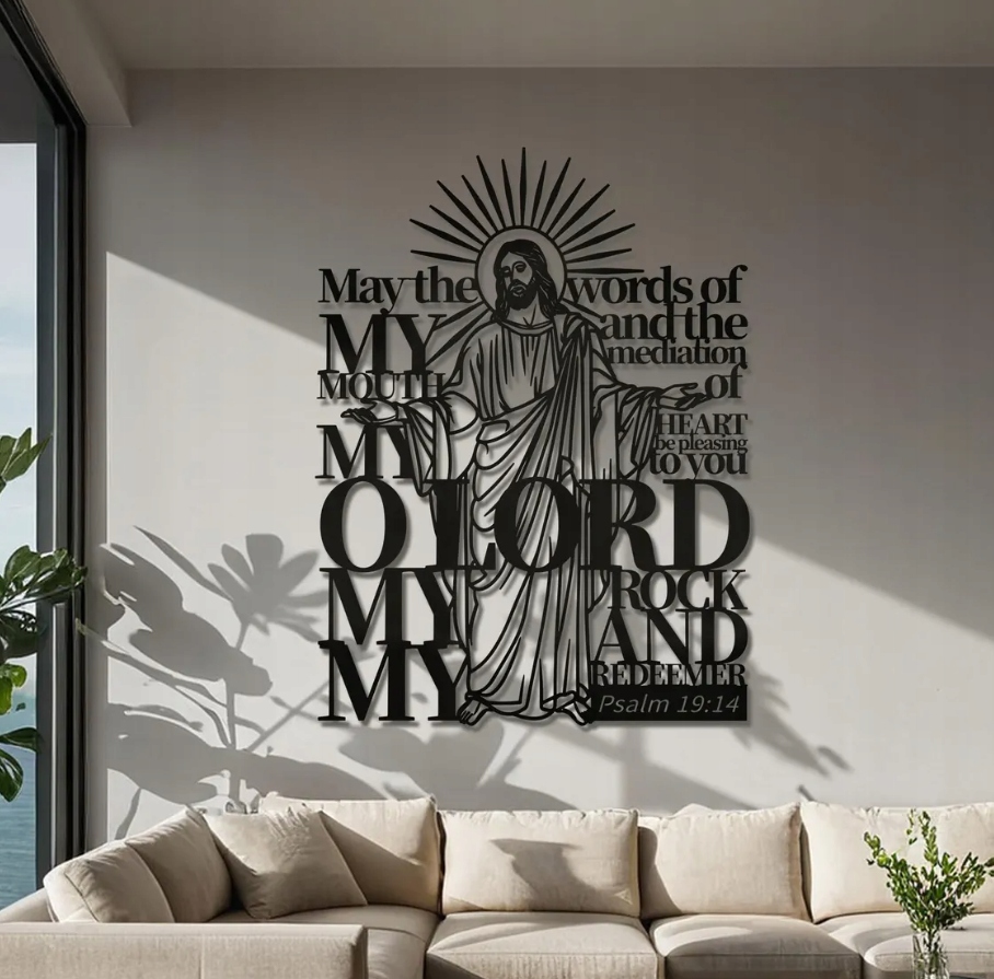 DEKORACJA ścienna Obraz wzór WERSET Z BIBLII - obrazek 3