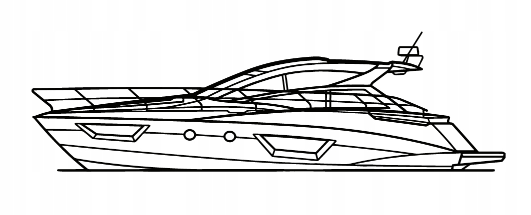 DEKORACJA ścienna Obraz BOAT MODEL GRAN TURISMO 40