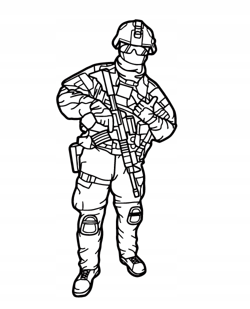 DEKORACJA ścienna Obraz American Soldier