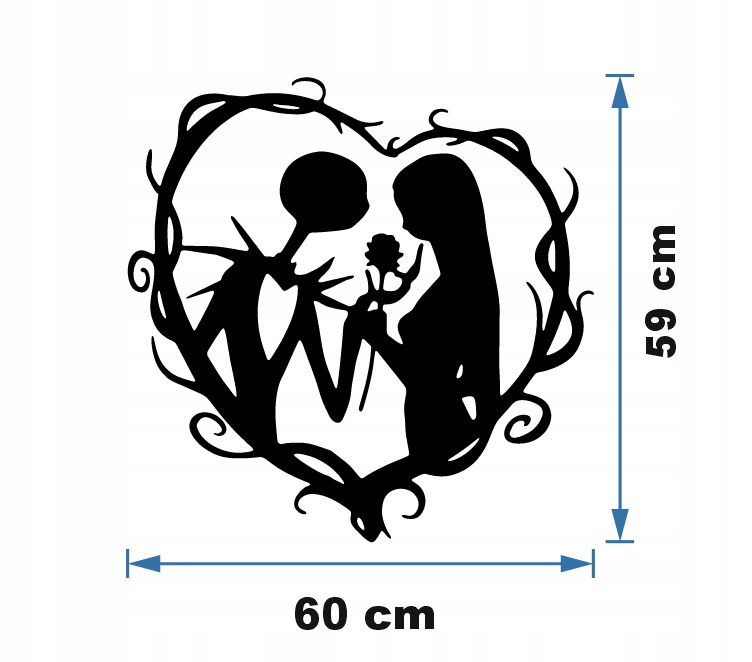 PARA SERCE DEKORACJA PANEL ŚCIENNY NAKLEJKA OBRAZ - obrazek 4