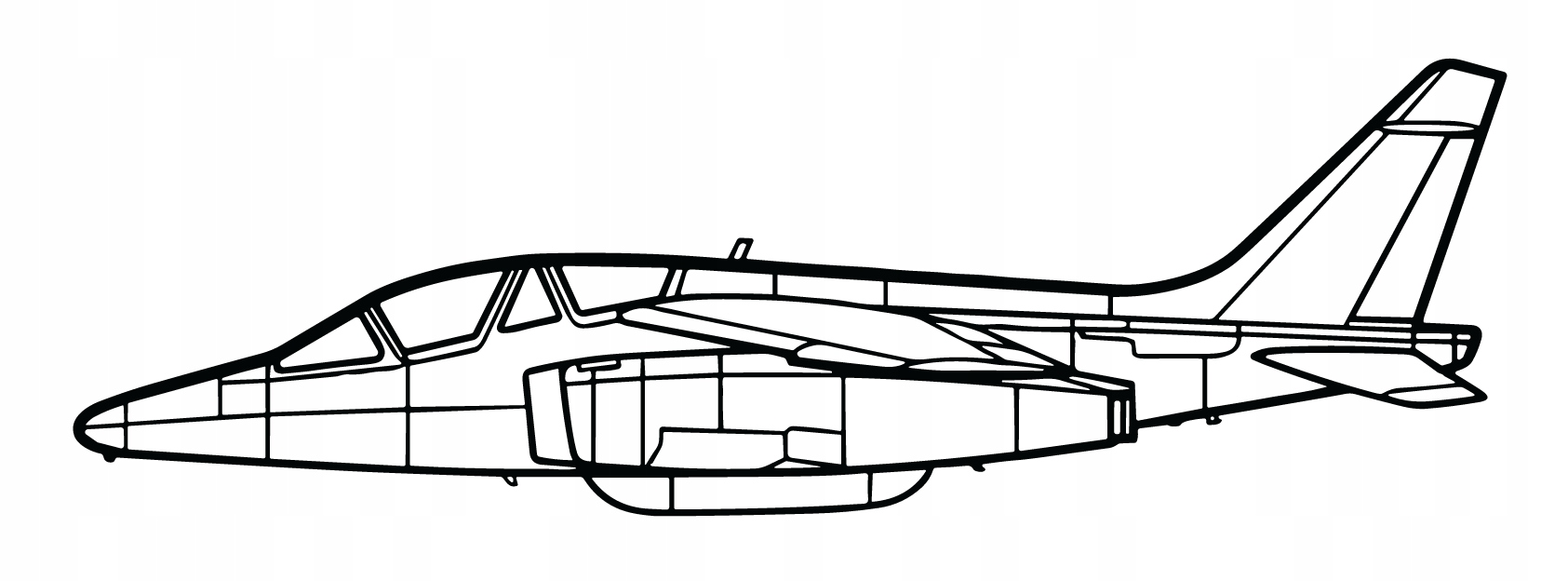 DEKORACJA ścienna Obraz ALPHA JET