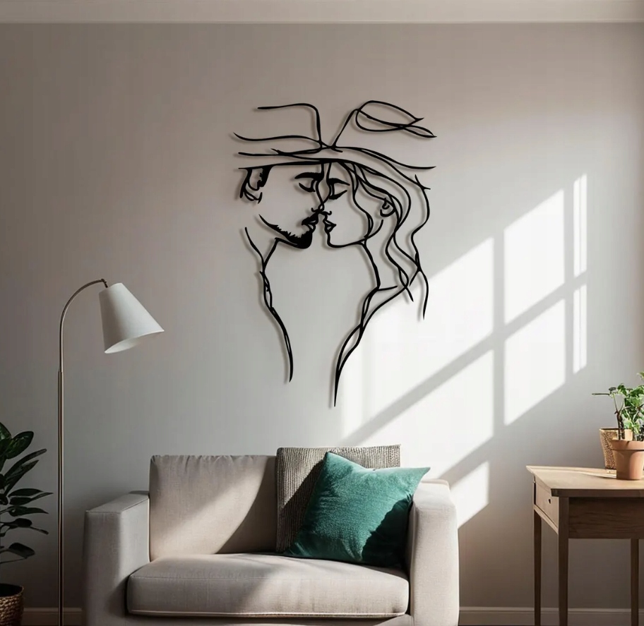 DEKORACJA ścienna Obraz wzór ZAKOCHANI - obrazek 2