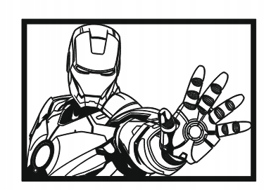 IRONMAN PANEL ŚCIENNY NAKLEJKA OBRAZ