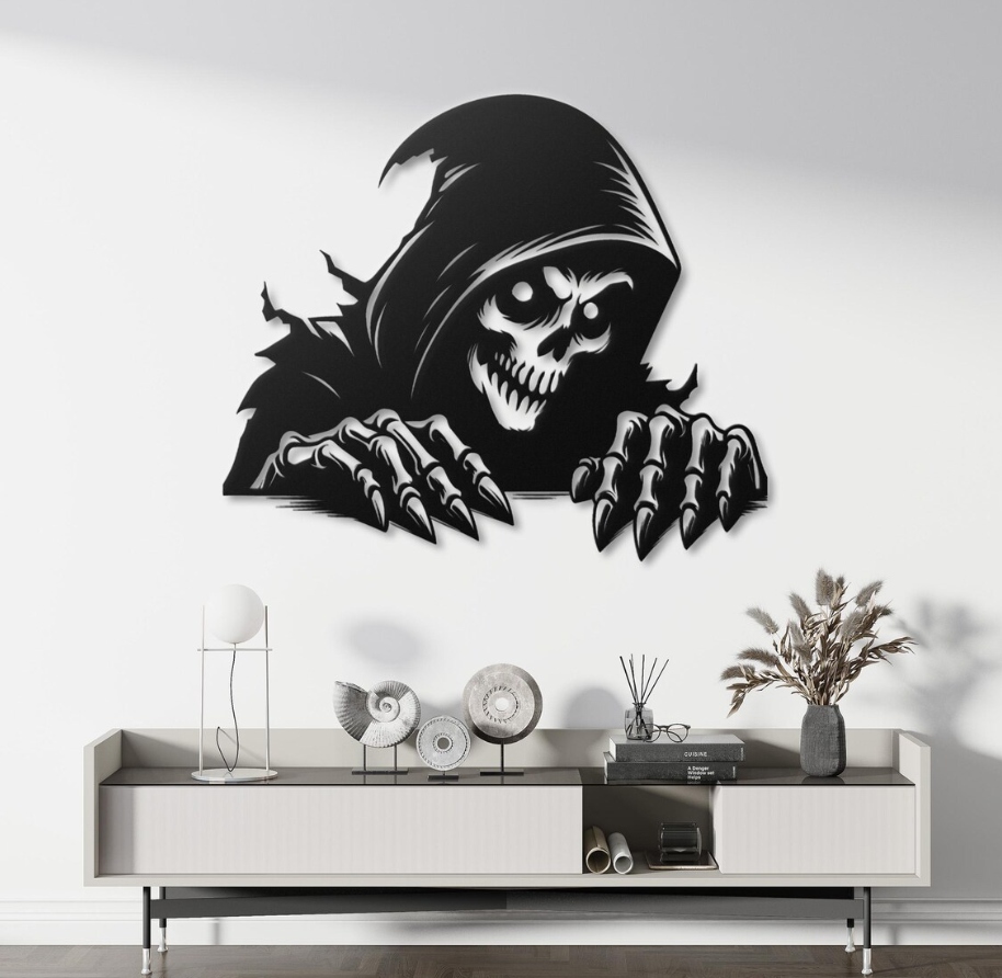 DEKORACJA ścienna Obraz wzór SZKIELET HALLOWEEN - obrazek 2