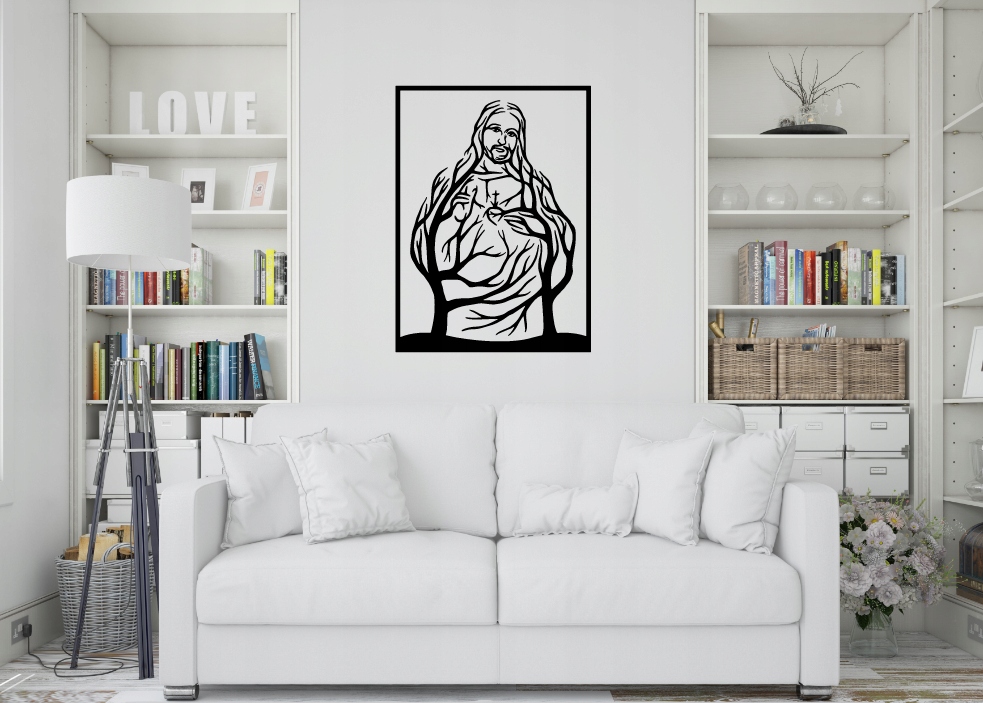 JEZUS DEKORACJA PANEL ŚCIENNY NAKLEJKA OBRAZ - obrazek 3