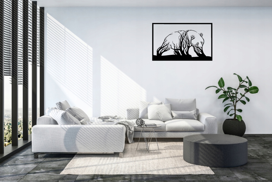 PANDA PANEL ŚCIENNY NAKLEJKA OBRAZ - obrazek 3