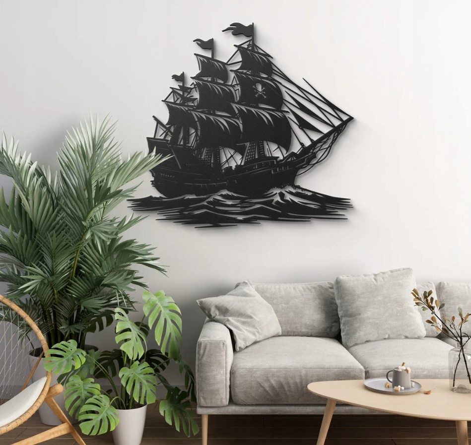 DEKORACJA ścienna Obraz wzór STATEK PIRACKI - obrazek 3