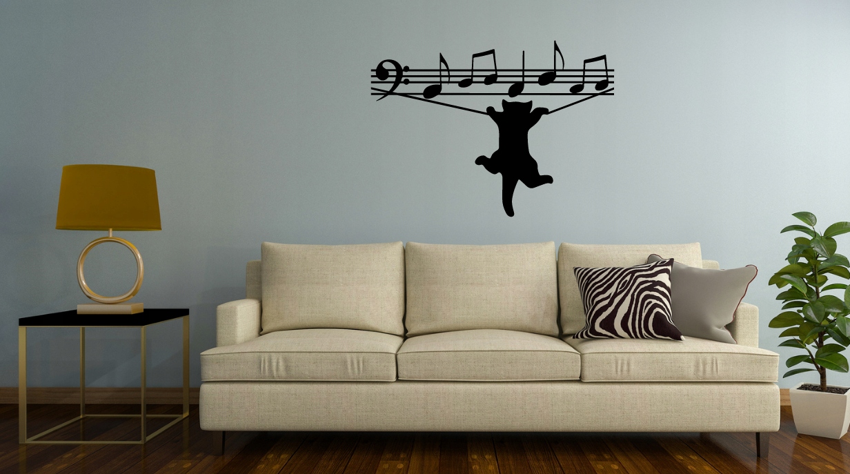 KOTEK DEKORACJA PANEL ŚCIENNY NAKLEJKA OBRAZ - obrazek 2