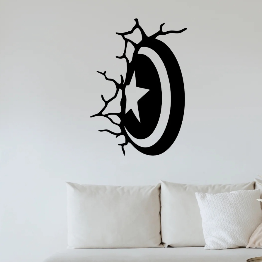 DEKORACJA ścienna Obraz wzór TARCZA KAPITAN AMERYKA - obrazek 3