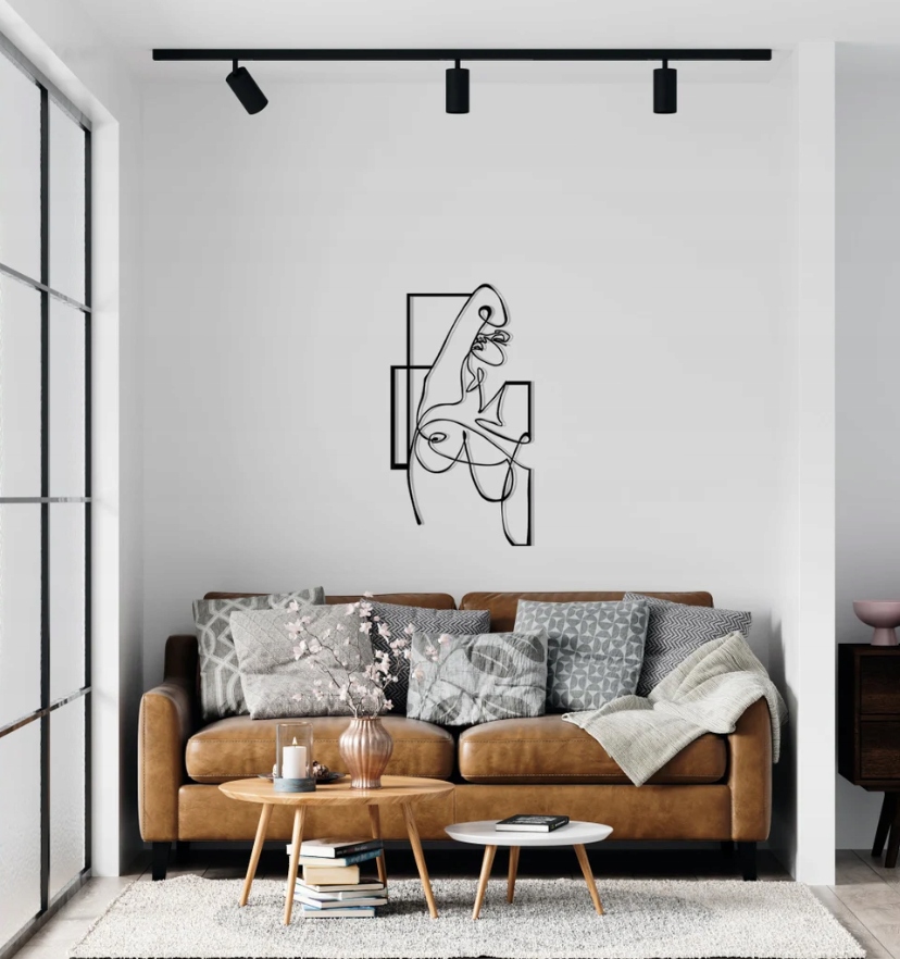 DEKORACJA ścienna Obraz wzór sylwetka nagiej kobiety - obrazek 2