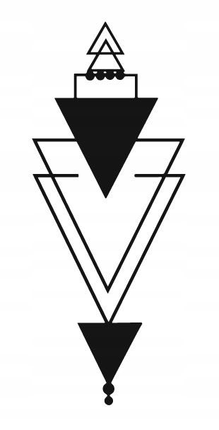 DEKORACJA ścienna Obraz wzór TRÓJKĄTY