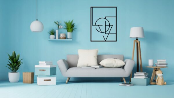 LOVE DEKORACJA PANEL ŚCIENNY NAKLEJKA OBRAZ - obrazek 2
