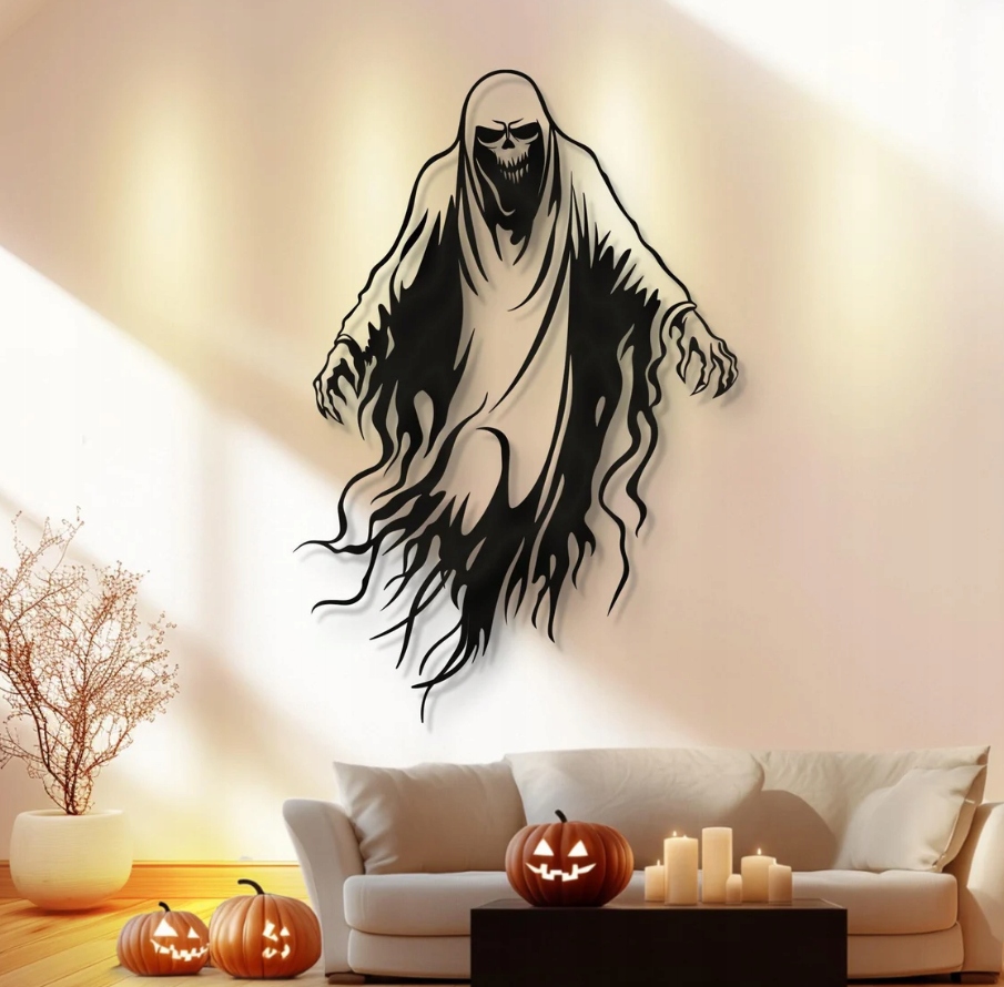 DEKORACJA ścienna Obraz wzór SZKIELET HALLOWEEN - obrazek 2