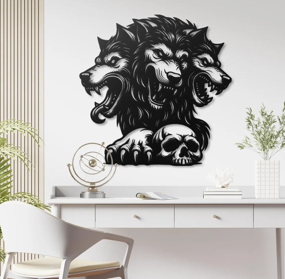 DEKORACJA ścienna Obraz wzór TRÓJGŁOWY PIES CERBER - obrazek 3