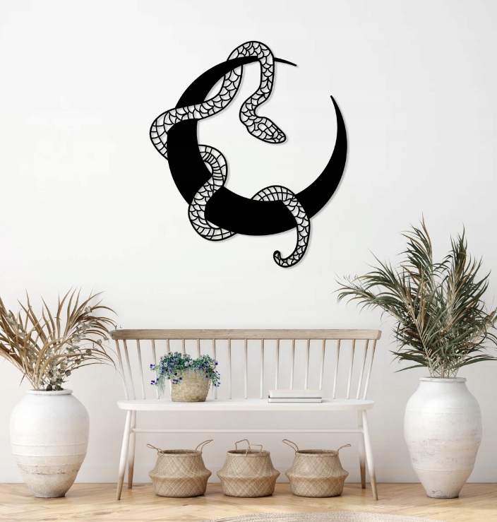 DEKORACJA ścienna Obraz wzór WĄŻ NA KSIĘŻYCU - obrazek 2