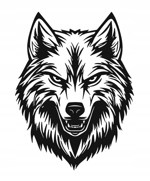 DEKORACJA ścienna Obraz wzór WILK