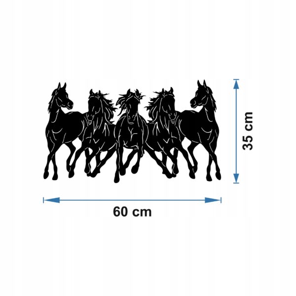 KONIE GALOP DEKORACJA PANEL ŚCIENNY NAKLEJKA - obrazek 4