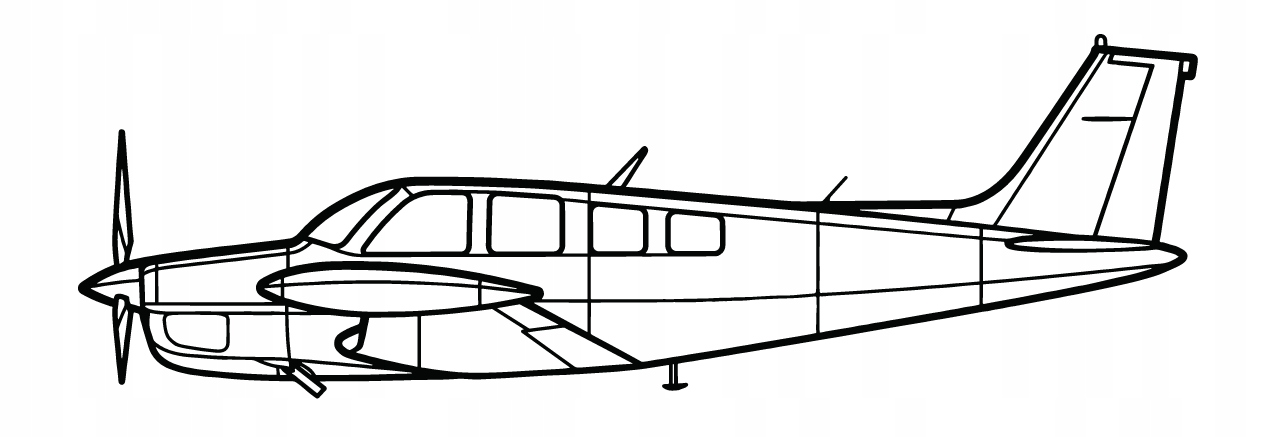 DEKORACJA ścienna Obraz BONANZA A36TC