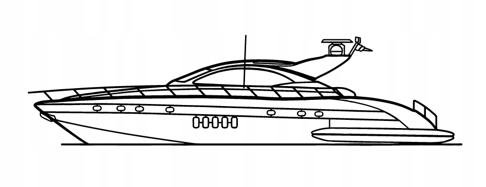 DEKORACJA ścienna Obraz BOAT MODEL MANGUSTA 72