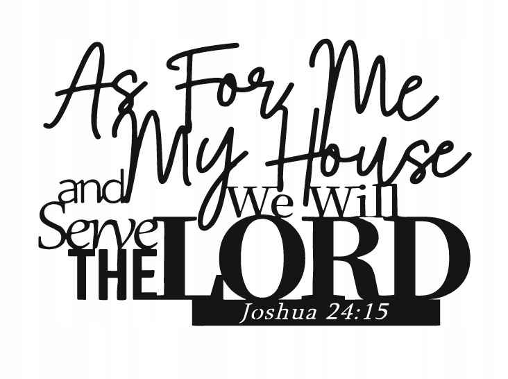 DEKORACJA ścienna Obraz wzór WERSET Z BIBLII