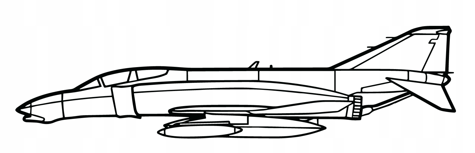 DEKORACJA ścienna Obraz DOUGLAS F-4D