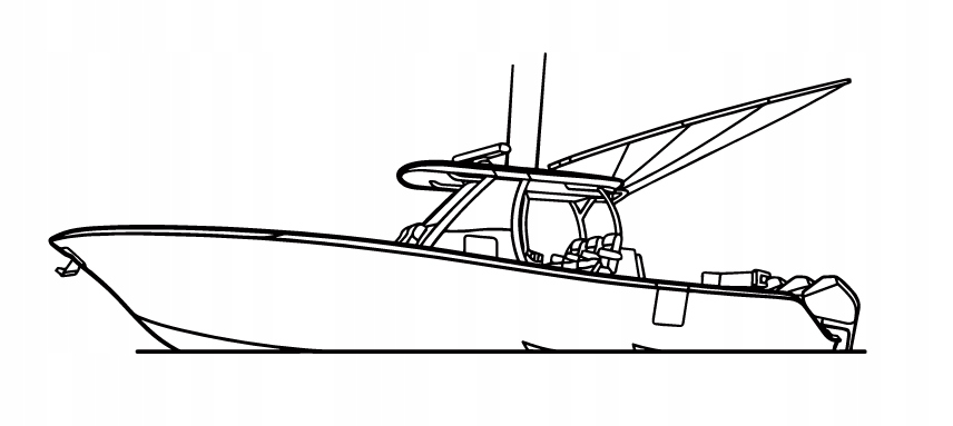 DEKORACJA ścienna Obraz BOAT MODEL 36 ANGLE