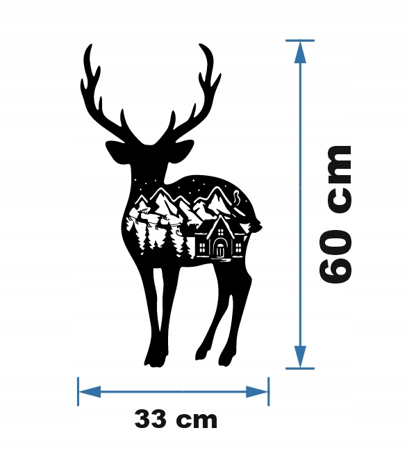 JELONEK DEKORACJA PANEL ŚCIENNY NAKLEJKA OBRAZ - obrazek 4