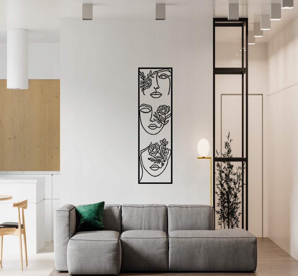 DEKORACJA ścienna Obraz wzór Trzy kobiece twarze - obrazek 3