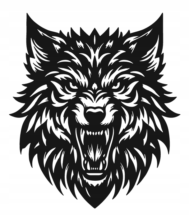 DEKORACJA ścienna Obraz wzór WILK