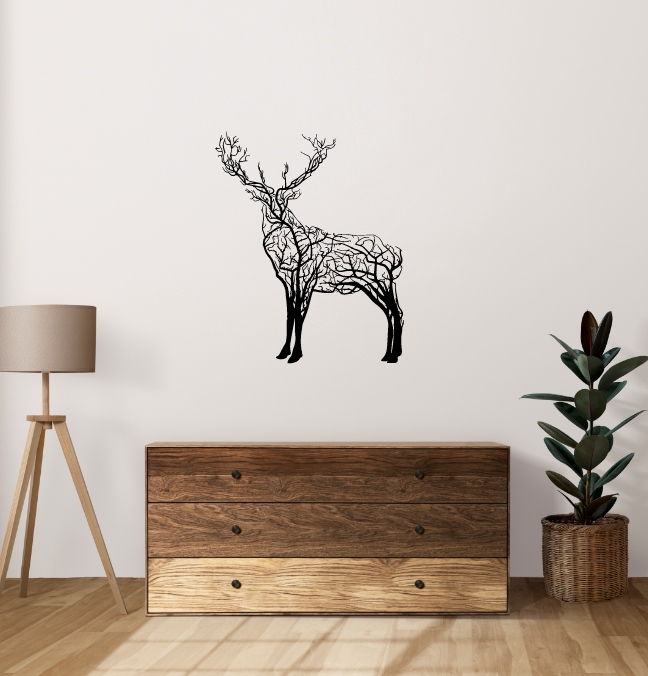 JELEŃ PANEL ŚCIENNY NAKLEJKA OBRAZ - obrazek 3