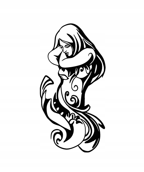 DEKORACJA ścienna Obraz wzór syrena