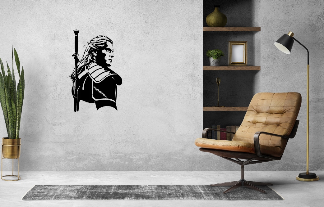 GERALT Z RIVII DEKORACJA PANEL ŚCIENNY NAKLEJKA OBRAZ - obrazek 2