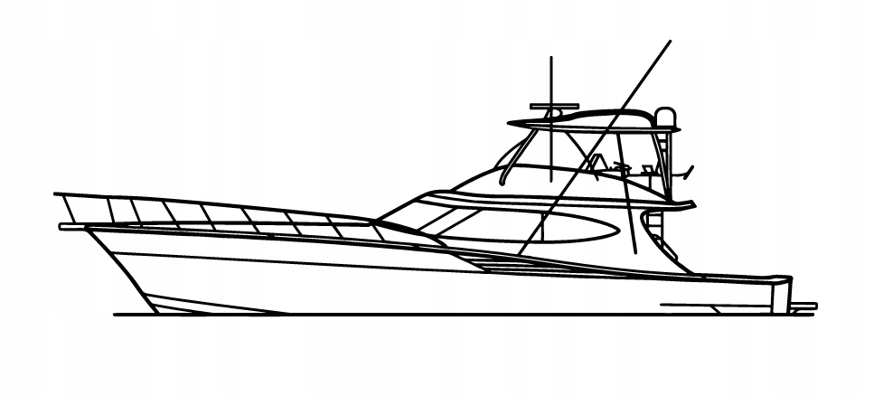 DEKORACJA ścienna Obraz BOAT MODEL GT65 CAROLINA