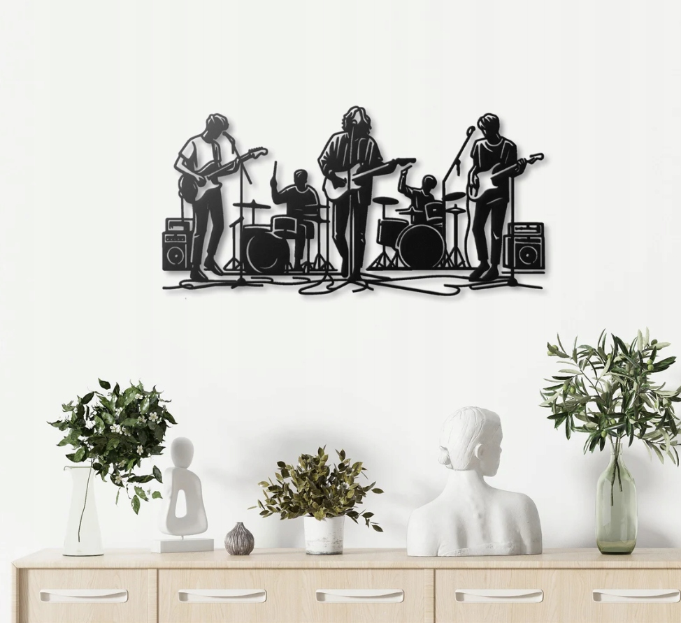 DEKORACJA ścienna Obraz wzór ZESPÓŁ ROCKOWY - obrazek 3