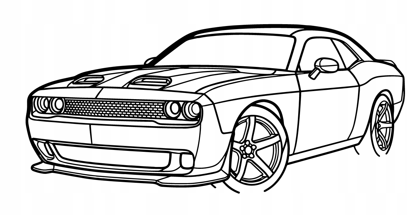 DEKORACJA ścienna Obraz samochód Challenger SRT 2023